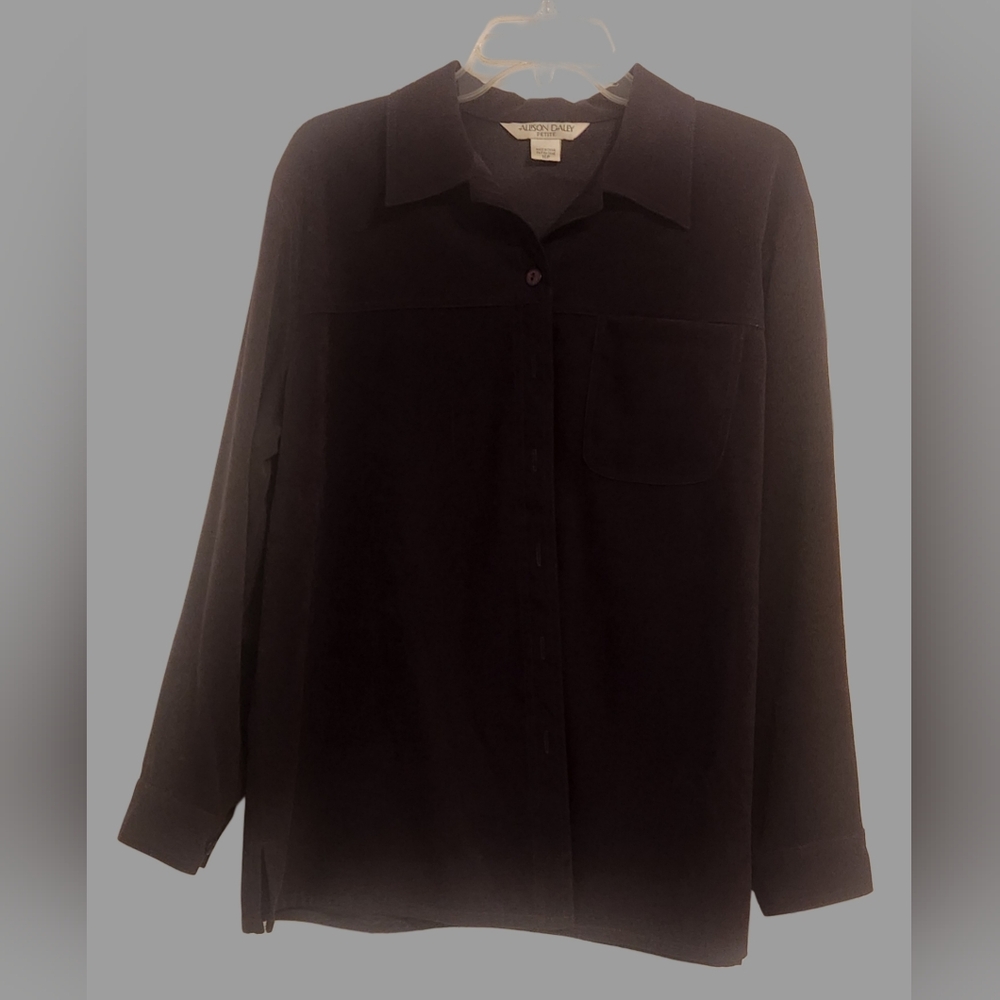 Allison Daley Women's Purple Button Down Shirt